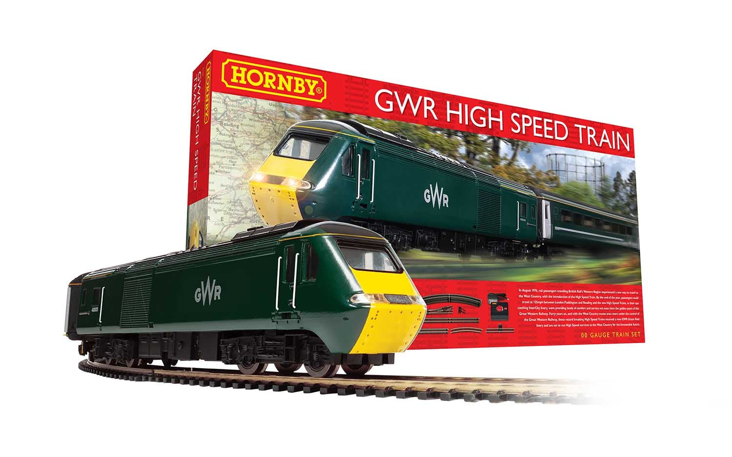 Hornby R1230M GWR High Speed (HST) Analogue Train Set DCC Ready OO Gauge